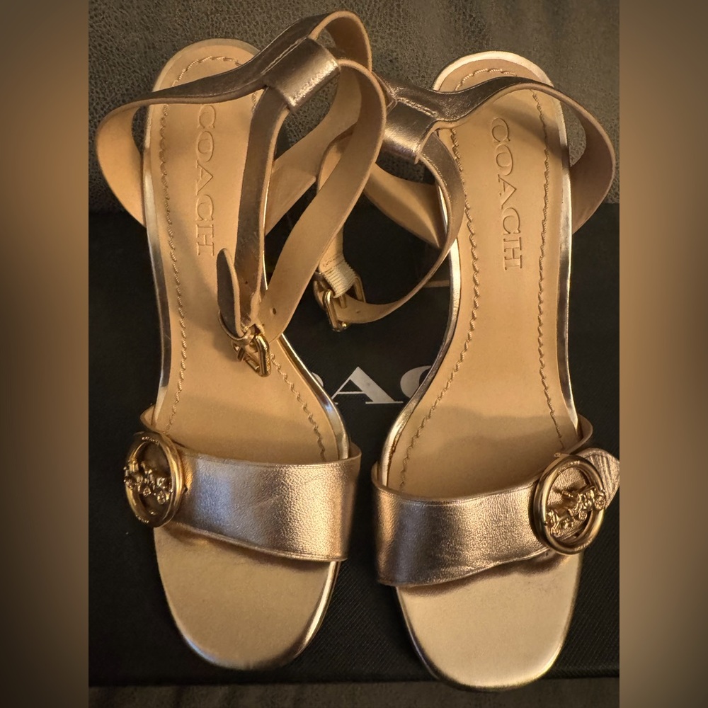 Coach Women's Gold Sandals